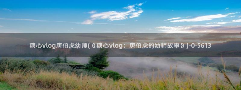 糖心vlag：糖心vlog唐伯虎幼师(《糖心vlog：唐伯虎